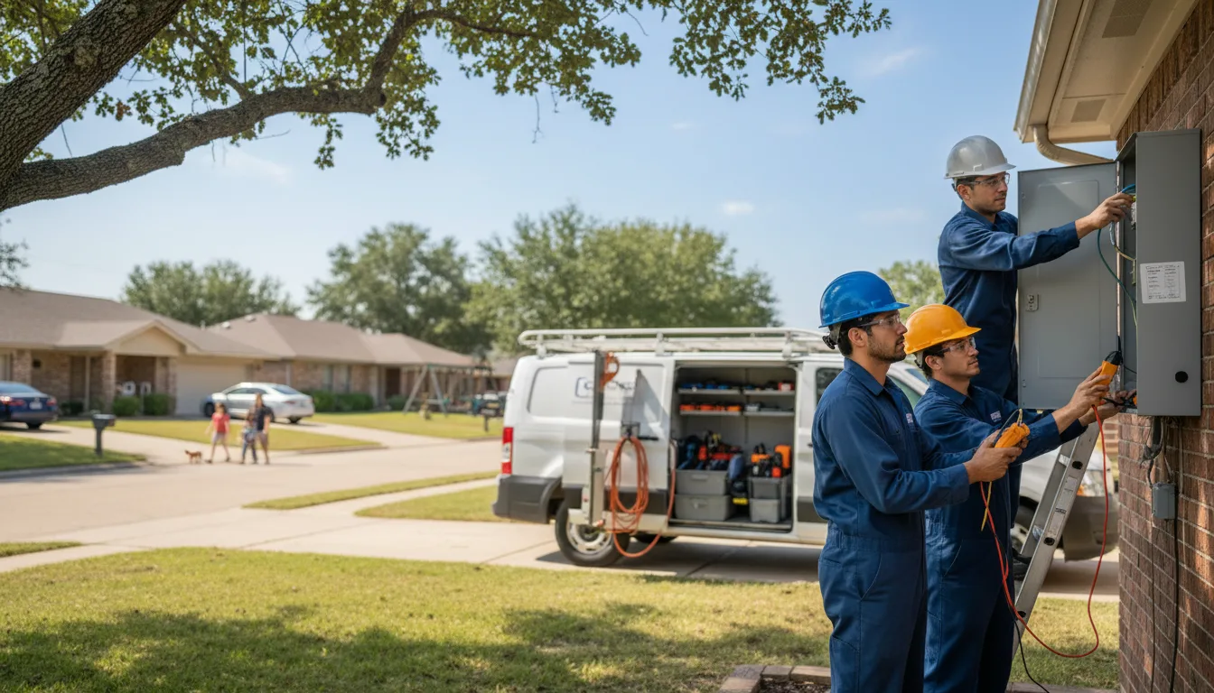 Certified electrician providing emergency electrical services in Burson, CA